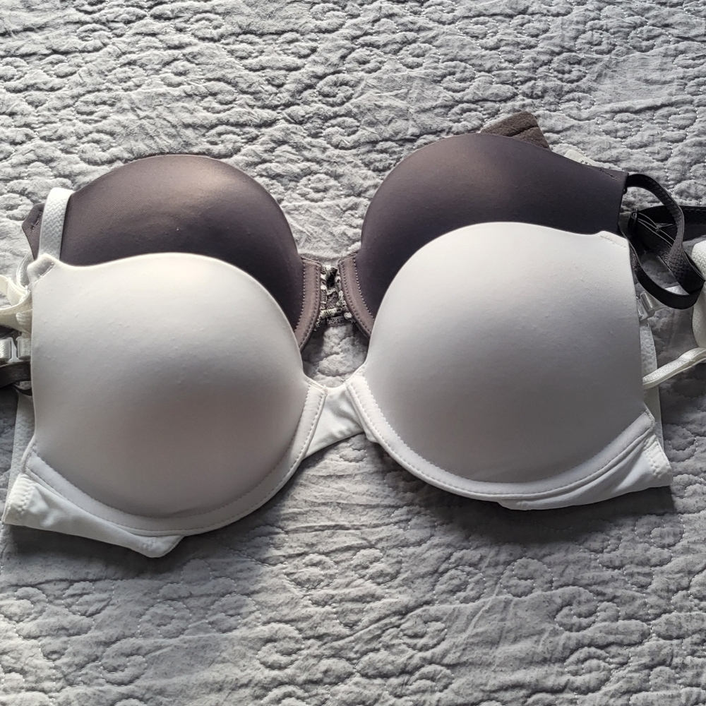 Maidenform Women's Bra Set - White and Gray